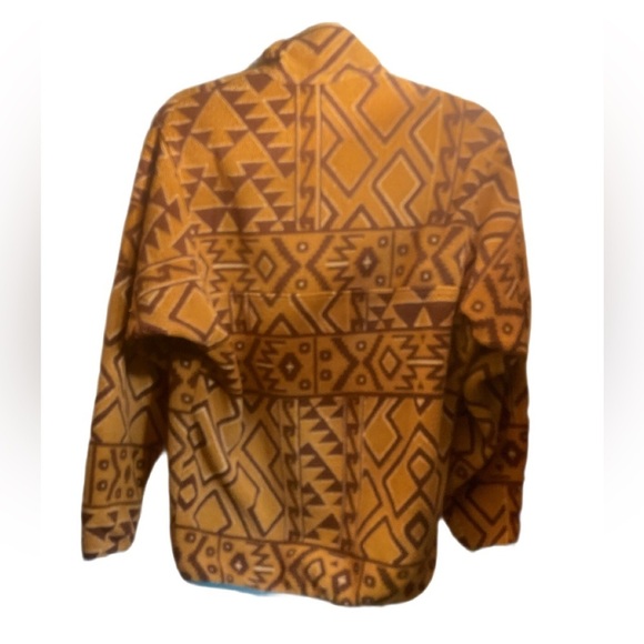 Vintage Patagonia Unisex Synchilla Snap-T Bohemian Print Mock Neck Sweatshirt XS - Picture 3 of 5